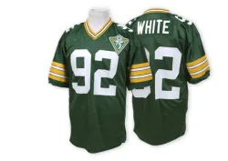 Green Bay Packers Men's Authentic Green Throwback Jersey (92 Reggie White)