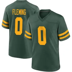 Green Bay Packers Men's Game Green Alternate Jersey (0 Julian Fleming)