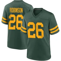 Green Bay Packers Men's Game Green Alternate Jersey (26 Micah Robinson)