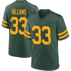 Green Bay Packers Men's Game Green Alternate Jersey (33 Evan Williams)