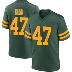 Green Bay Packers Men's Game Green Alternate Jersey (47 Isaiah Dunn)