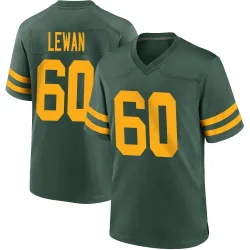 Green Bay Packers Men's Game Green Alternate Jersey (60 Jason Lewan)