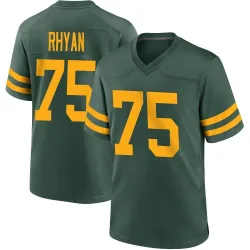 Green Bay Packers Men's Game Green Alternate Jersey (75 Sean Rhyan)