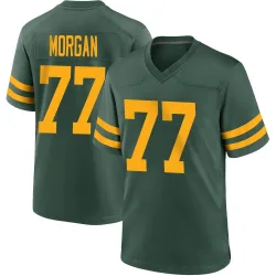 Green Bay Packers Men's Game Green Alternate Jersey (77 Jordan Morgan)