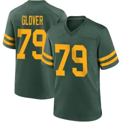 Green Bay Packers Men's Game Green Alternate Jersey (79 Travis Glover)