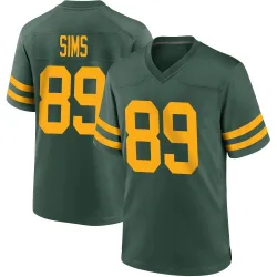 Green Bay Packers Men's Game Green Alternate Jersey (89 Ben Sims)