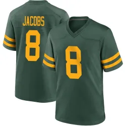 Green Bay Packers Men's Game Green Alternate Jersey (8 Josh Jacobs)