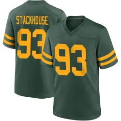 Green Bay Packers Men's Game Green Alternate Jersey (93 Nazir Stackhouse)