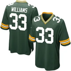Green Bay Packers Men's Game Green Team Color Jersey (33 Evan Williams)
