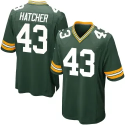 Green Bay Packers Men's Game Green Team Color Jersey (43 Broughton Hatcher)