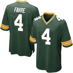 Green Bay Packers Men's Game Green Team Color Jersey (4 Brett Favre)