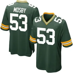 Green Bay Packers Men's Game Green Team Color Jersey (53 Arron Mosby)