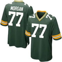 Green Bay Packers Men's Game Green Team Color Jersey (77 Jordan Morgan)