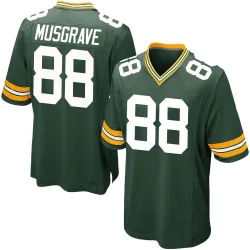 Green Bay Packers Men's Game Green Team Color Jersey (88 Luke Musgrave)