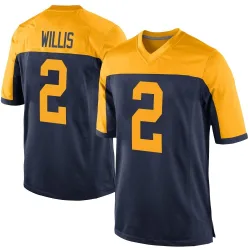 Green Bay Packers Men's Game Navy Alternate Jersey (2 Malik Willis)