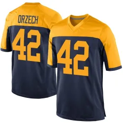 Green Bay Packers Men's Game Navy Alternate Jersey (42 Matt Orzech)