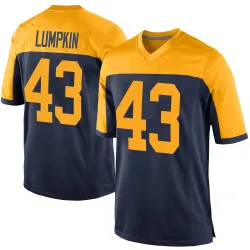 Green Bay Packers Men's Game Navy Alternate Jersey (43 Johnny Lumpkin)