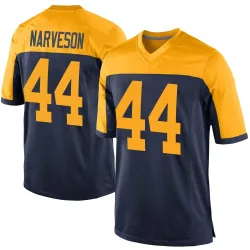 Green Bay Packers Men's Game Navy Alternate Jersey (44 Brayden Narveson)