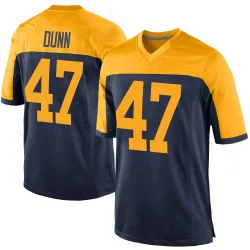Green Bay Packers Men's Game Navy Alternate Jersey (47 Isaiah Dunn)