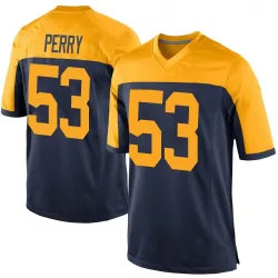 Green Bay Packers Men's Game Navy Alternate Jersey (53 Nick Perry)