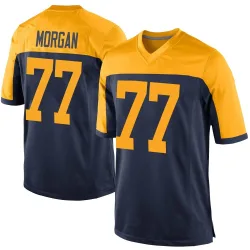 Green Bay Packers Men's Game Navy Alternate Jersey (77 Jordan Morgan)