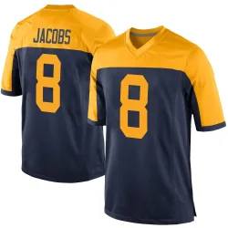 Green Bay Packers Men's Game Navy Alternate Jersey (8 Josh Jacobs)