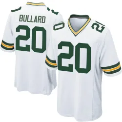 Green Bay Packers Men's Game White Jersey (20 Javon Bullard)