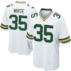 Green Bay Packers Men's Game White Jersey (35 Jalen White)