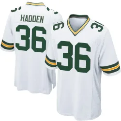 Green Bay Packers Men's Game White Jersey (36 Kamal Hadden)