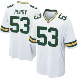 Green Bay Packers Men's Game White Jersey (53 Nick Perry)