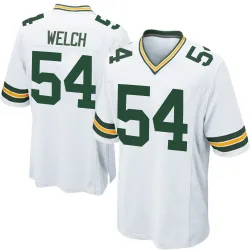 Green Bay Packers Men's Game White Jersey (54 Kristian Welch)