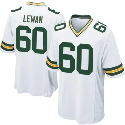 Green Bay Packers Men's Game White Jersey (60 Jason Lewan)
