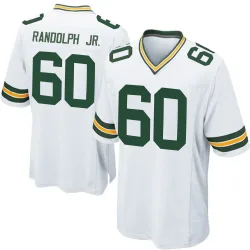 Green Bay Packers Men's Game White Jersey (60 Keith Randolph Jr.)