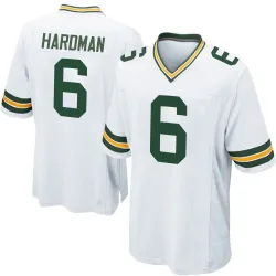 Green Bay Packers Men's Game White Jersey (6 Mecole Hardman)