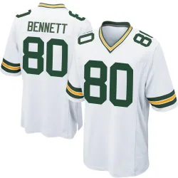 Green Bay Packers Men's Game White Jersey (80 Martellus Bennett)