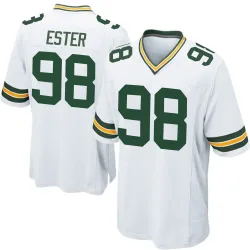 Green Bay Packers Men's Game White Jersey (98 James Ester)