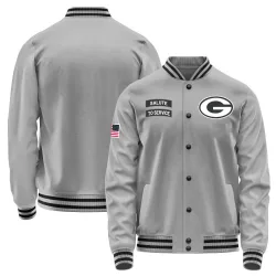 Green Bay Packers Men's Gray Salute to Service Performance Jacket