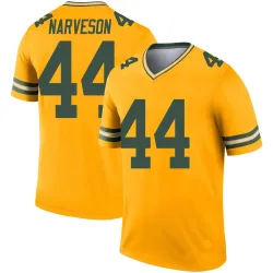 Green Bay Packers Men's Legend Gold Inverted Jersey (44 Brayden Narveson)
