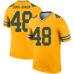 Green Bay Packers Men's Legend Gold Inverted Jersey (48 Jamon Dumas-Johnson)