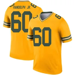 Green Bay Packers Men's Legend Gold Inverted Jersey (60 Keith Randolph Jr.)