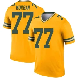 Green Bay Packers Men's Legend Gold Inverted Jersey (77 Jordan Morgan)