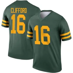 Green Bay Packers Men's Legend Green Alternate Jersey (16 Sean Clifford)