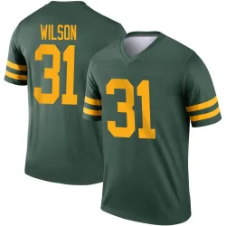 Green Bay Packers Men's Legend Green Alternate Jersey (31 Emanuel Wilson)