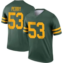 Green Bay Packers Men's Legend Green Alternate Jersey (53 Nick Perry)