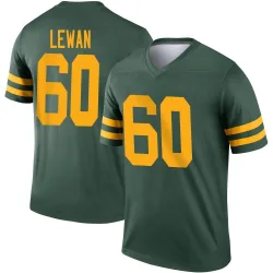 Green Bay Packers Men's Legend Green Alternate Jersey (60 Jason Lewan)