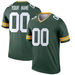 Green Bay Packers Men's Legend Green Jersey (00 Custom)