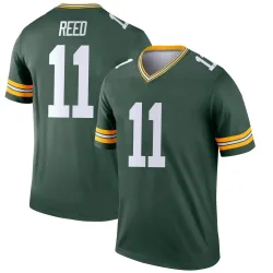Green Bay Packers Men's Legend Green Jersey (11 Jayden Reed)