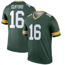 Green Bay Packers Men's Legend Green Jersey (16 Sean Clifford)