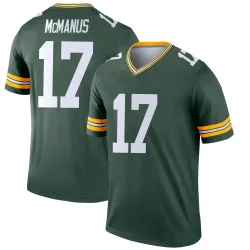 Green Bay Packers Men's Legend Green Jersey (17 Brandon McManus)
