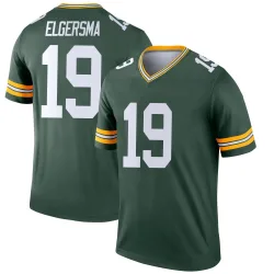 Green Bay Packers Men's Legend Green Jersey (19 Taylor Elgersma)